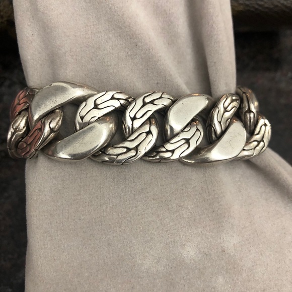 John hardy  Sapphire large link bracelet size 7 - Picture 2 of 5
